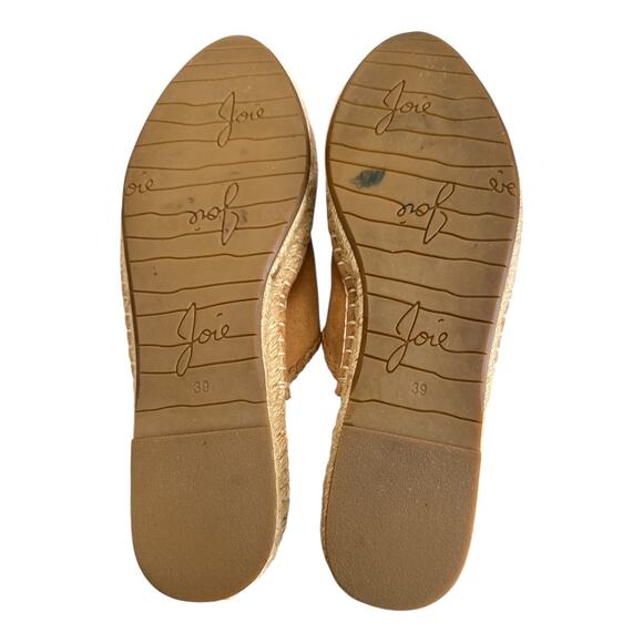 Joie Tan Suede Slide On Tasseled Mules 39 - Picture 9 of 9
